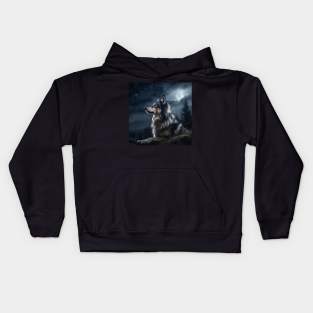 Tamaskan And The Moon Kids Hoodie